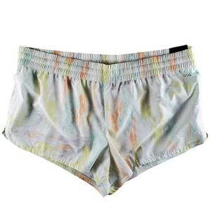 DSG Womens Size XL Mid Rise Stride Run Short Lined Torn Camo‎ Multi New